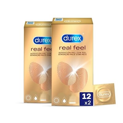 DUREX DUPLO REAL FEEL 2X12 UNIDADES