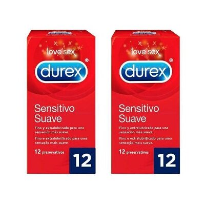 DUREX SENSITIVO SUAVE DUPLO 2X12 UNID