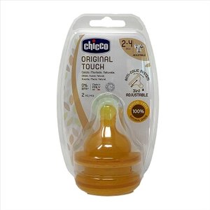 TETINA CHICCO ORIGINAL TOUCH 2-4M 2 UNID