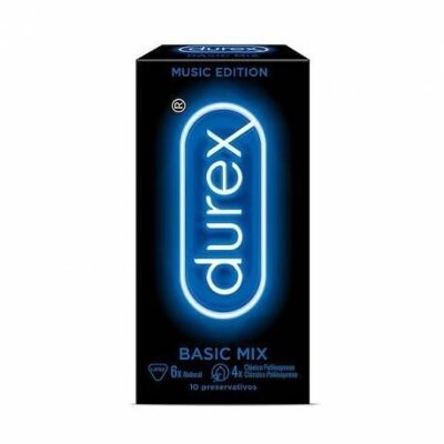 DUREX COND.MUSIC BASIC MIX 10 UNIDADES