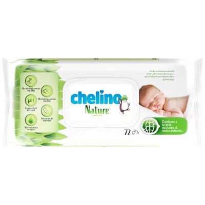 TOALLITAS CHELINO NATURE 72 U
