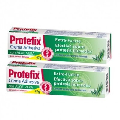 PROTEFIX DUPLO CREMA ADHESIV ALOE 2x47G