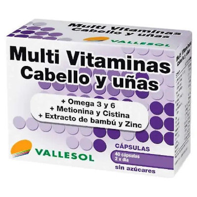 VALLESOL MULTIVIT CAB Y UÑAS 40 CAPS