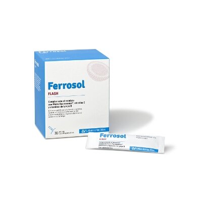 FERROSOL FLASH 30 SOBRES BUCODISPERSABLE