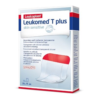 LEUKOMED T SKIN SENSIT 8X15 CM 5 UDS