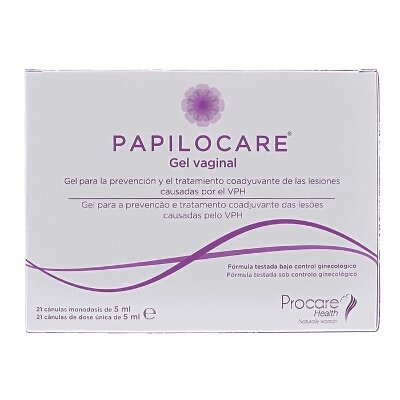 PAPILOCARE GEL VAGINAL 21 CANULAS 5 ML