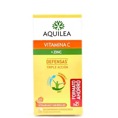 AQUILEA VITAMINA C+ZINC 28 COMPR EFERVES