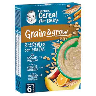 GERBER PAPILLA 8 CEREALES FRUTA 1X250G