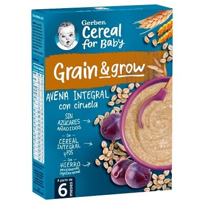 GERBER PAPILLA AVENA CON CIRUELA 1X250G