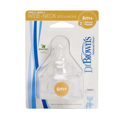 DR BROWN´S TETINA BOCA ANCHA N3 6 MES 2U