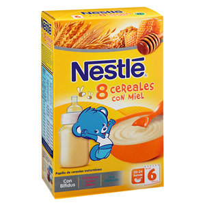 NESTLE 8 CEREALES MIEL 475 G.