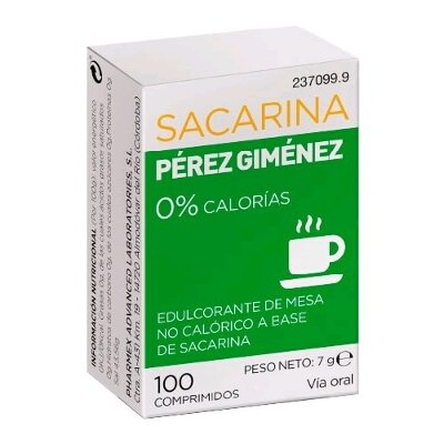 SACARINA PEREZ GIMENEZ 100 COMPRIMIDOS