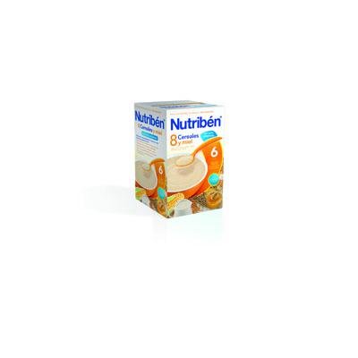 NUTRIBEN 8 CEREALES MIEL C/LECHE 600 G.