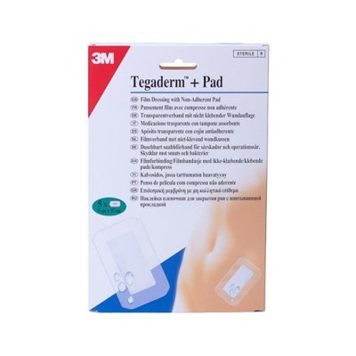 TEGADERM + PAD APOSITO ESTERIL 9X25CM 5U