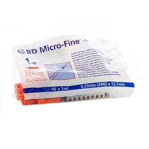 JERINGA INSULINA MICROFINE 1ML 10 UNIDS
