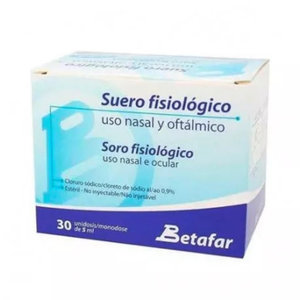 SUERO FISIOLOGICO BETA 5ML 30UD