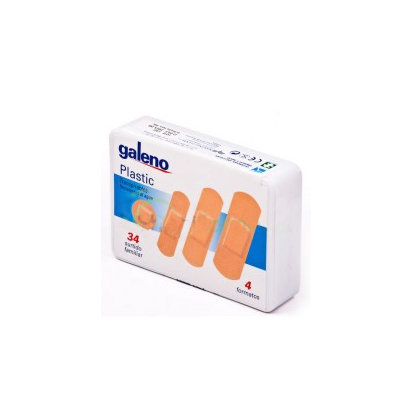 TIRAS GALENO ADHES. PLASTICO SURTIDO 34U