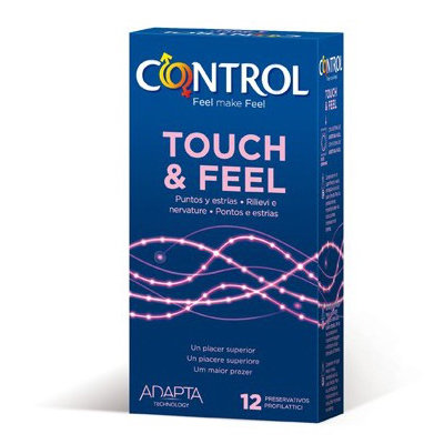 CONTROL ADAPTA SENSUAL DOTS & LINES 12 U