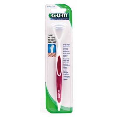 GUM  760 LIMPIADOR LINGUAL DOBLE ACCION