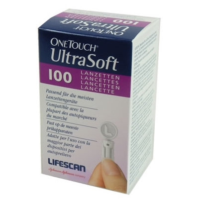 ONE TOUCH ULTRASOFT 100 LANCETAS