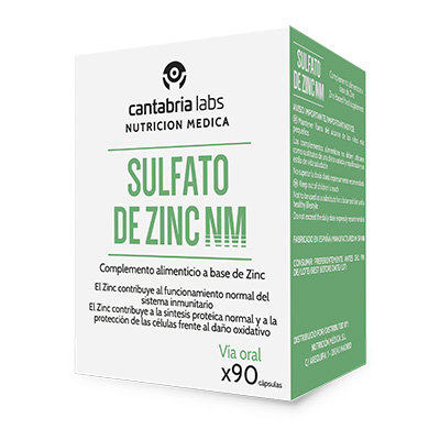 SULFATO DE ZINC NM 90 CAPSULAS CANTABRIA