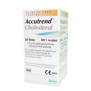 ACCUTREND TIRAS REACTIVAS COLESTEROL 25U