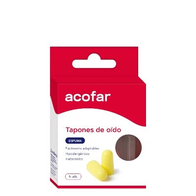 TAPONES OIDOS ACOFAR ESPUMA 6 UD