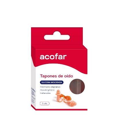 TAPONES OIDOS ACOFAR SILIC MOLDEADA 2 UD