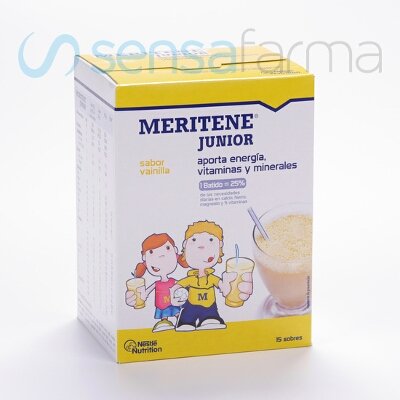MERITENE JUNIOR POLVO VAINILLA 15 SOBRES