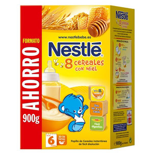 NESTLE 8 CEREALES MIEL 725 G.