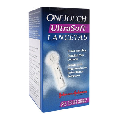 ONE TOUCH ULTRASOFT 25 LANCETAS