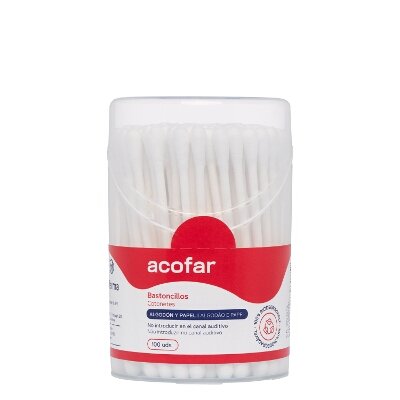 ACOFAR BASTONCILLOS ALGODON 100 UNIDADES