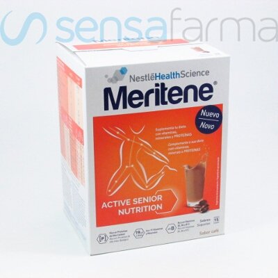 MERITENE POLVO CAFE DESCAFEIN. 15 SOBRES