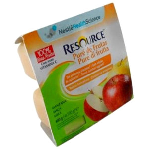 RESOURCE PURE FRUTAS MANZANA 4X100 G.