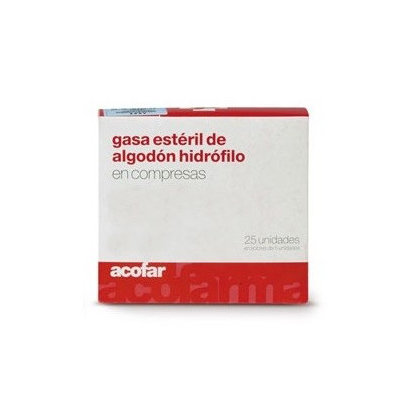 COMPRESAS GASA ESTERIL ACOFAR 25 UND
