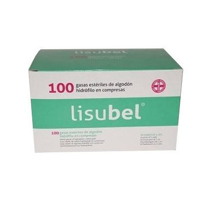 COMPRESAS GASA ESTERIL LISUBEL 100 UND