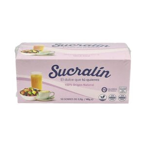SUCRALIN DE SUCRALOSA ENDULZANTE SOBRES