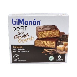 BIMANAN PRO BARRITAS CHOCO-CARAMELO 6UDS