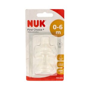 NUK TETINA FC SILICONA 0-6 MESES T-M 2U