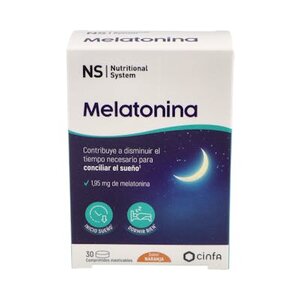 NS MELATONINA 30 COMP. MASTICAB.NARANJA