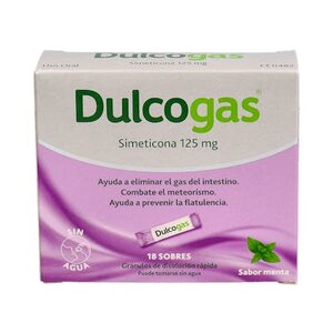 DULCOGAS 125 MG 18 SOBRES