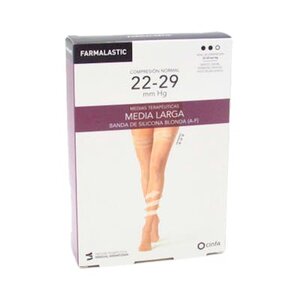 MEDIA LARGA FARMALASTIC CAMEL BLONDA RE