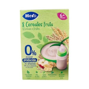 HERO BABY PAP 8 CEREAL FRUTA EST 340 GRS