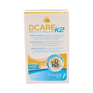 DCARE K2  2000 IU VITAMINA D3  84 CAPS