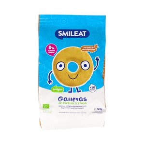 GALLETAS ESPELTA MANZANA SMILEAT 220GR