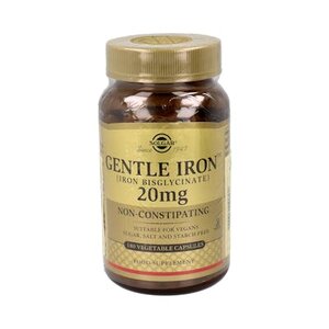 HIERRO GENTLE 20 MG 180 CAPSULAS SOLGAR