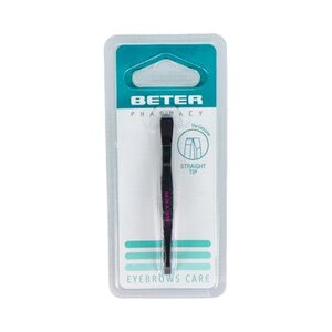 PINZAS DEPILAR BETER NEGRA RECTA R/24003