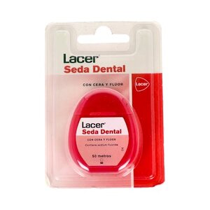 LACER SEDA DENTAL CERA Y FLUOR 50 METROS