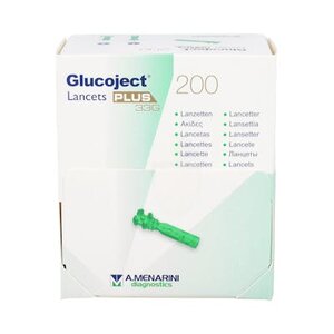 GLUCOJECT LANCETS PLUS 33G 200 LANCETAS