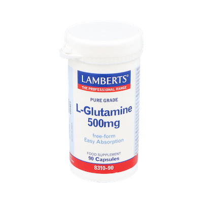 L-GLUTAMINA 500 MG 90 CAPSULAS LAMBERTS